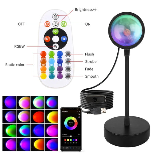 Sunset Glow Smart Projection LED Lamp